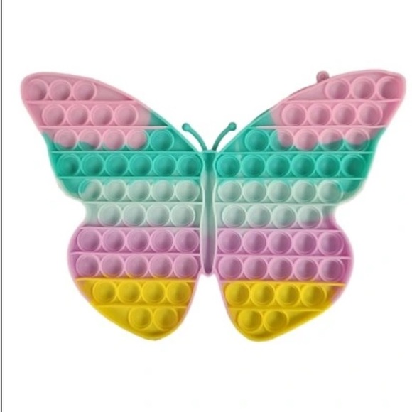 POP IT Butterfly, anti-stress toy Size: 29x22x1.5cm  squeezing (burstingsilicone - Picture 1 of 6